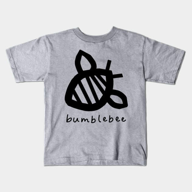 Chunky Line Bumblebee Kids T-Shirt by ellenhenryart